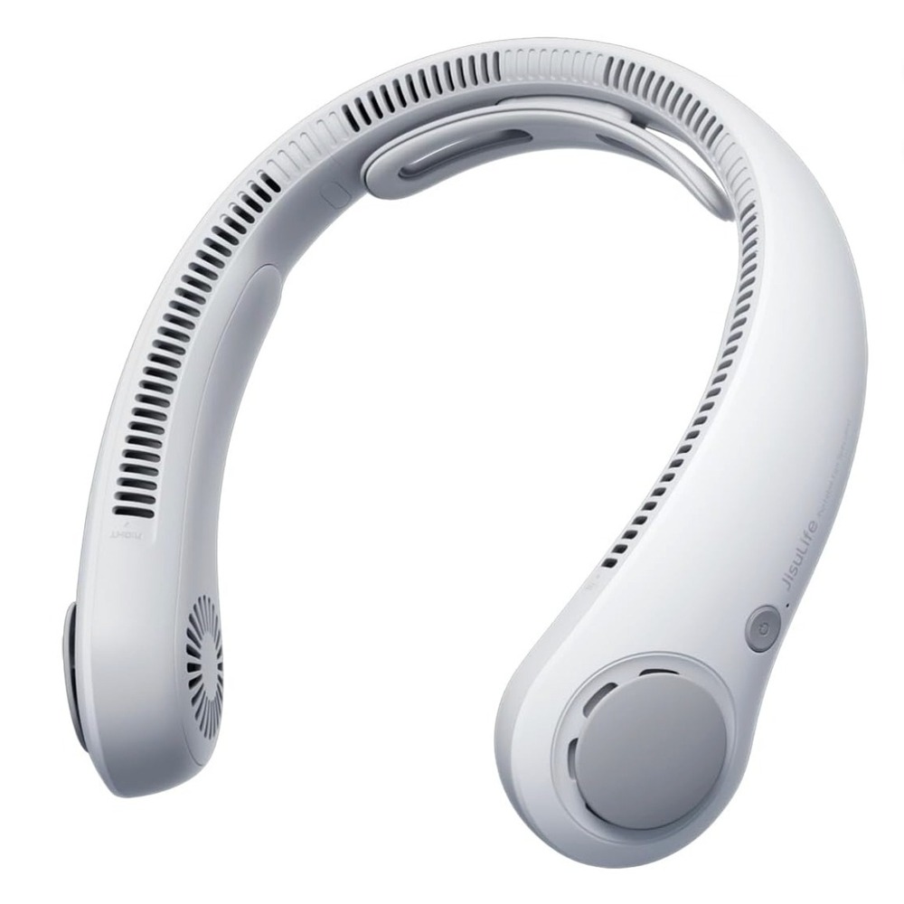 Jisulife Portable Neck Fan‎ Life4- #1 Portable Fan White Color- Brand New In Box